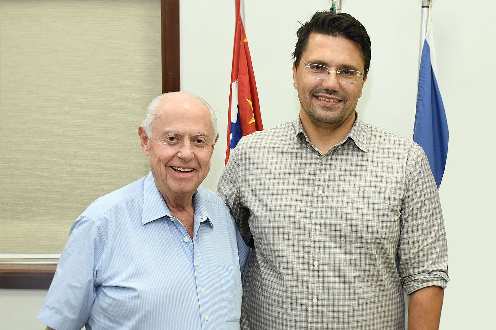 Deputado Barros Munhoz com o Secretário Estadual de Parcerias em Investimentos, Rafael Benini