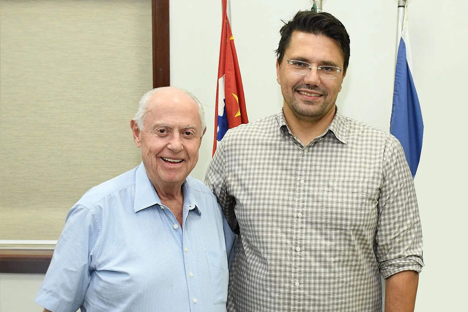 Deputado Barros Munhoz com o Secretário Estadual de Parcerias em Investimentos, Rafael Benini